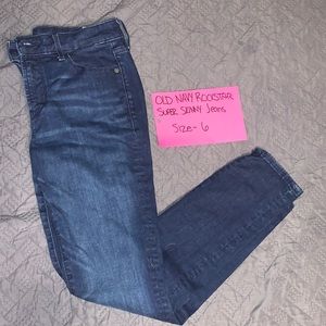 Old Navy Rockstar Super Skinny Jeans, Size-6